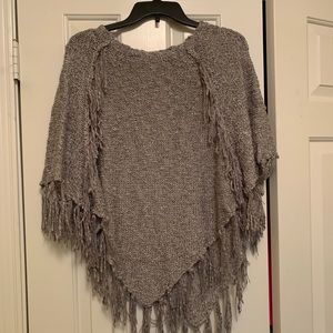 Justice knit poncho